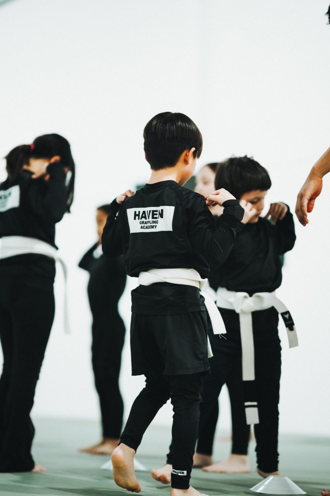 Kids Jiu-Jitsu class at Haven Grappling Academy in Fairfax, VA